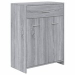 vidaXL Ensemble de meubles de salle de bain 4 Pièces Sonoma gris