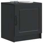 vidaXL Cabinet de chevet Noir 43 x 34 5 x 47 cm Bois d'ingénierie
