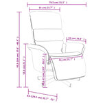 vidaXL Fauteuil inclinable de massage et repose-pieds vert foncé tissu