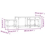 vidaXL Tables basses gigognes 3 Pièces noir bois d'ingénierie
