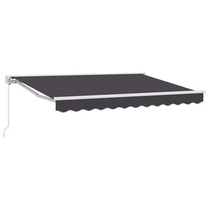 vidaXL Auvent Rétractable Anthracite 300 x 200 cm Polyester et métal