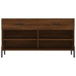 vidaXL Banc à chaussures chêne marron 102x35x55 cm bois d'ingénierie