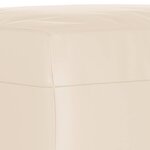 vidaXL Repose-pied Beige 70x55x41 cm Tissu microfibre