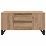 vidaXL Table basse Chêne artisanal 102 x 44 5 x 50 cm