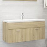 vidaXL Armoire d'évier Chêne sonoma 100x38 5x46 cm Bois d’ingénierie