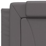 vidaXL Cadre de lit Viana sans matelas gris 90x190 cm similicuir