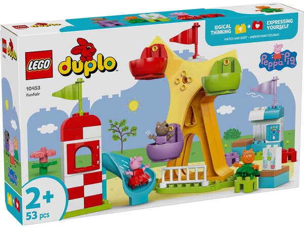 LEGO DUPLO - Parc d'attractions Peppa Pig - Set de jeu éducatif 10453