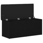 Banc de rangement vidaXL Noir Chêne 100x40x45 cm Bois d'ingénierie