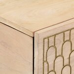 vidaXL Table basse 80x50x40 cm bois de manguier massif