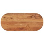 vidaXL Dessus de table 100x40x3 8 cm ovale bois massif d'acacia