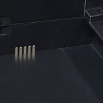 vidaXL Armoire de rangement de jardin avec 2 étagères Noir