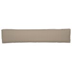 vidaXL Coussin de palettes pour banc Taupe 200x40x8 cm en tissu Oxford
