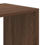 vidaXL Bibliothèque chêne marron 66x31x112 cm bois d'ingénierie