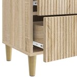 vidaXL Cabinet de chevet avec tiroir Chêne Sonoma 43 x 34 5 x 48 cm