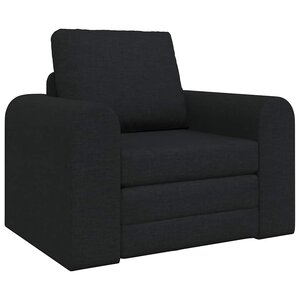 vidaXL Canapé-Lit Noir 98 x 71 x 83 cm tissu
