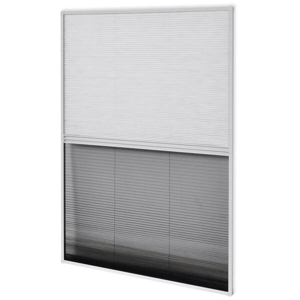 vidaXL Moustiquaire plissée pour fenêtre et store Aluminium 60 x 80 cm