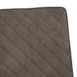 vidaXL Chaise cantilever Gris clair Velours