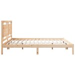 vidaXL Cadre de lit extra long sans matelas 180x210 cm bois massif