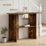 vidaXL Table console Chêne fumé 100 x 30 x 75 cm Bois d'ingénierie