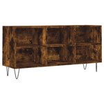 vidaXL Meuble TV chêne fumé 103 5x30x50 cm bois d'ingénierie