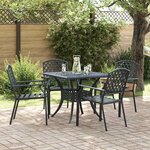vidaXL Chaise 4 Pièces Anthracite 56 x 65 x 89cm Acier