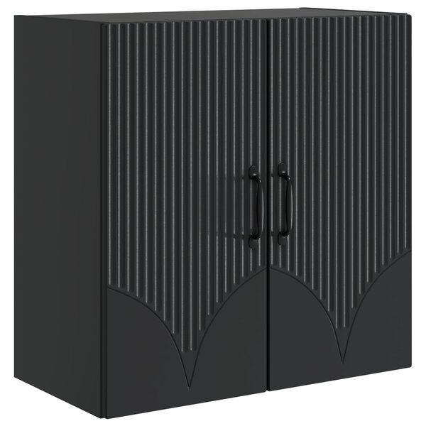 vidaXL Armoire Murale 59 x 31 x 60 cm Bois d'ingénierie Noir