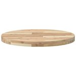 vidaXL Dessus de table rond Ø60x4 cm bois massif d'acacia