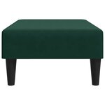 vidaXL Repose-pied vert foncé 77x55x31 cm velours