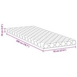 vidaXL Matelas Blanc 160 x 80 cm Mousse
