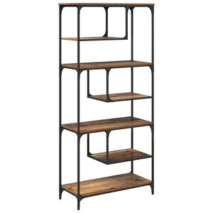 vidaXL Bibliothèque Bois ancien 81 x 36 x 176 cm Bois d'ingénierie