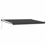 vidaXL Auvent rétractable électrique Anthracite 5 x 3 m