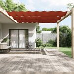vidaXL Auvent vertical Terre cuite 180x1200 cm Tissu oxford