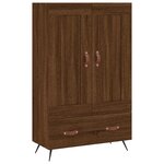 vidaXL Buffet haut chêne marron 69 5x31x115 cm bois d'ingénierie