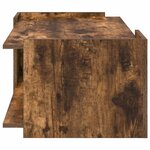 vidaXL Table basse Chêne fumé 90 x 50 x 33 cm Bois d'ingénierie