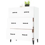 vidaXL Buffet blanc 69 5x34x90 cm bois d'ingénierie