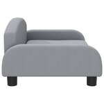 vidaXL Canapé pour enfants gris clair 70x45x30 cm tissu