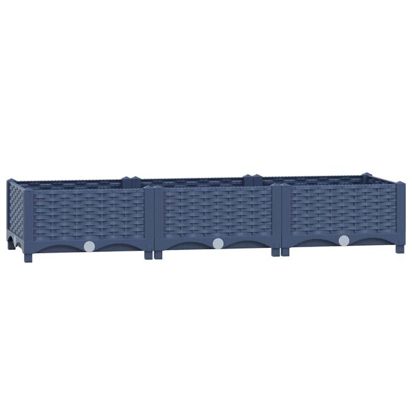 vidaXL Lit surélevé 120x40x23 cm Polypropylène