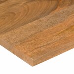 vidaXL Dessus de bureau avec courbe 80x50x2 5 cm manguier massif brut