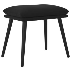 vidaXL Repose-pied Noir 45x29 5x35 cm Velours