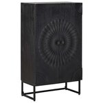 vidaXL Haut Armoire Noir 55 x 30 x 95 cm