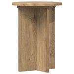 vidaXL Support de Plante 2 pièces Chêne artisanal Ø29 5 x 40 cm