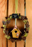 Couronne en osier naturel 20 x 4 cm
