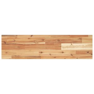 vidaXL Dessus de table rectangulaire 80x20x2 cm bois massif d'acacia