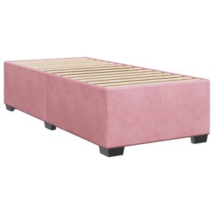 vidaXL Cadre de lit sans matelas rose 100x200 cm velours