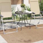 vidaXL Tapis de surface HUARTE Naturel 170 x 120 cm Polyester