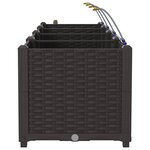 vidaXL Pots de jardin Marron 120 x 40 x 37.5 cm Acier