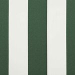 vidaXL Toile de rechange pour auvent Vert et blanc 400 × 300 cm