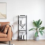 vidaXL Bibliothèque Sonoma gris 40 x 30 x 118 cm Bois d'ingénierie