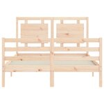 vidaXL Cadre de lit sans matelas 140x200 cm bois massif