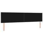 vidaXL Tête de lit LED Gris foncé 200 cm Cuir synthétique